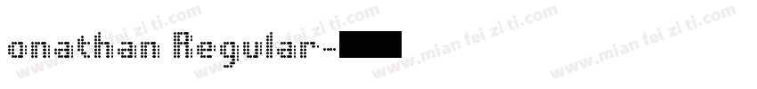 onathan Regular字体转换